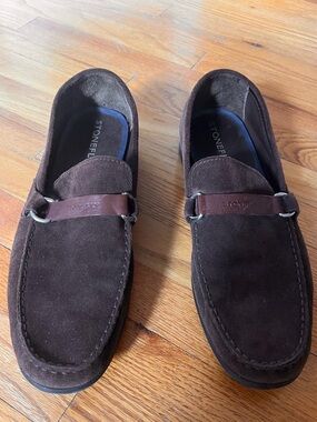 Stonefly Brown Suede Slip-On Loafers